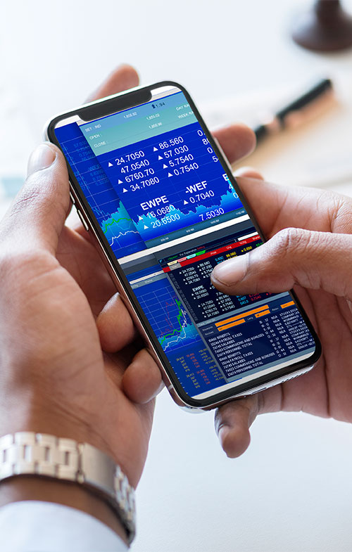 تحلیل بازار روی موبایل